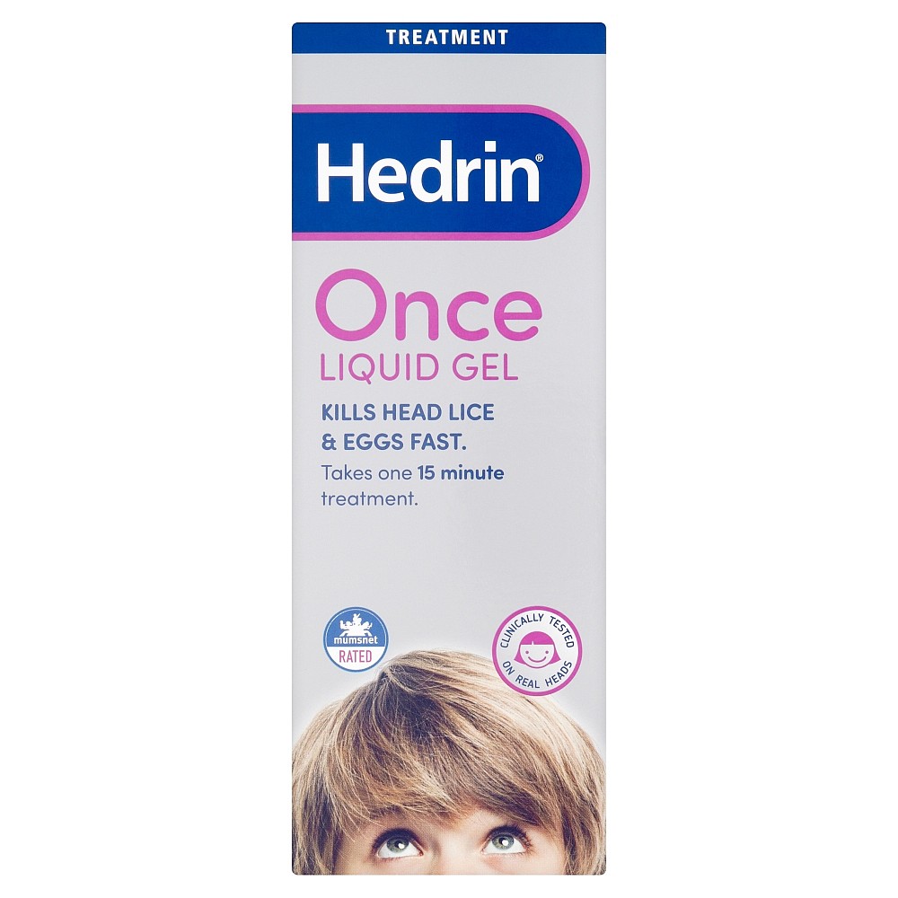 Hedrin Once Liquid GEL Head Lice Treatment 250ml RRP £19.70 CLEARANCE XL £12.99
